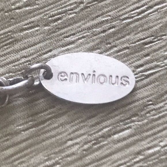 Silver ENVIOUS Pendent Necklace - Picture 3 of 3